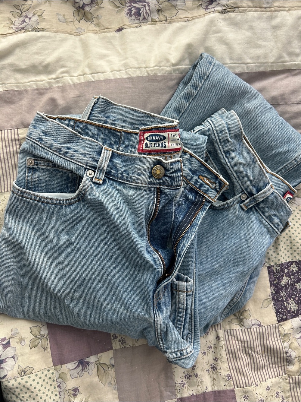 Two pairs vintage Old Navy jeans, 12L
